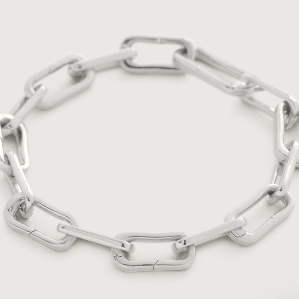 Monica Vinader Silver Chain Alta Link Bracelet